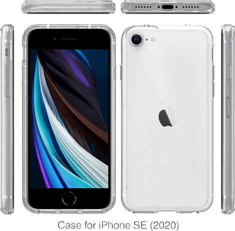 JT Berlin Pankow Clear Hátlap Apple iPhone SE (2020), iPhone 8, iPhone 7 Átlátszó Induktív töltés 2. kép