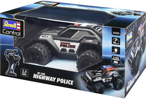 Revell Highway Police Fekete RC modellautó Elektro Bevetési jármű RtR 2,4 GHz 6. kép