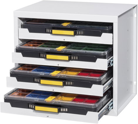 Allit 455805 Ház, fiókrendszerhez EuroPlus Depot M (Sz x Ma x Mé) 380 x 465 x 505 mm Szürke 1 db 13. kép