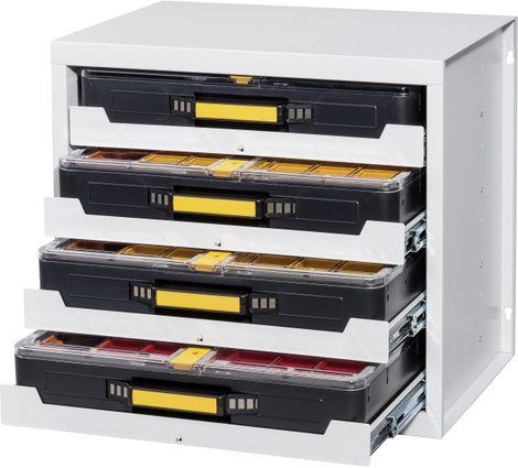 Allit 455805 Ház, fiókrendszerhez EuroPlus Depot M (Sz x Ma x Mé) 380 x 465 x 505 mm Szürke 1 db 14. kép