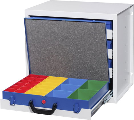 Allit 455805 Ház, fiókrendszerhez EuroPlus Depot M (Sz x Ma x Mé) 380 x 465 x 505 mm Szürke 1 db 15. kép