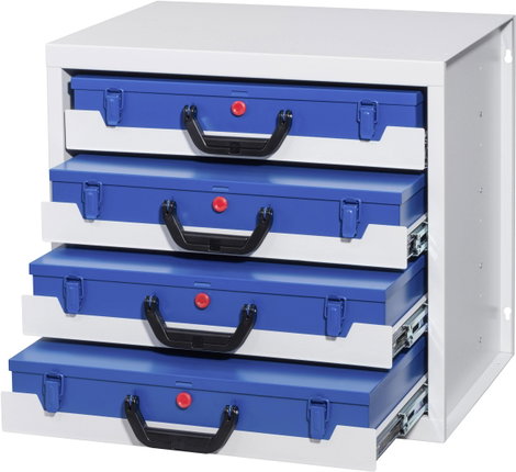 Allit 455805 Ház, fiókrendszerhez EuroPlus Depot M (Sz x Ma x Mé) 380 x 465 x 505 mm Szürke 1 db 3. kép