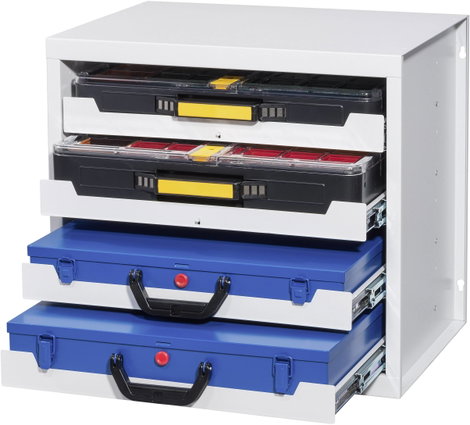 Allit 455805 Ház, fiókrendszerhez EuroPlus Depot M (Sz x Ma x Mé) 380 x 465 x 505 mm Szürke 1 db 6. kép