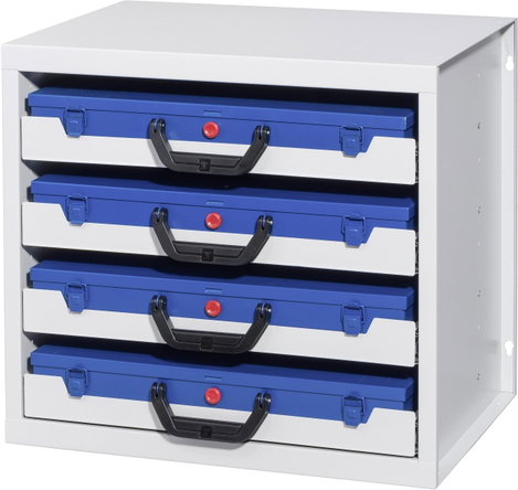 Allit 455805 Ház, fiókrendszerhez EuroPlus Depot M (Sz x Ma x Mé) 380 x 465 x 505 mm Szürke 1 db 7. kép