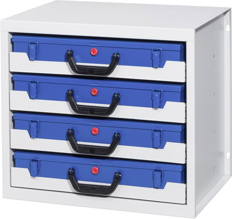 Allit 455805 Ház, fiókrendszerhez EuroPlus Depot M (Sz x Ma x Mé) 380 x 465 x 505 mm Szürke 1 db 9. kép