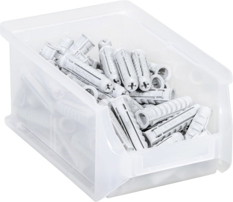 Allit 456261 Nyitott tárolódobozok ProfiPlus Box 2 (Sz x Ma x Mé) 100 x 75 x 160 mm Átlátszó 1 db 2. kép