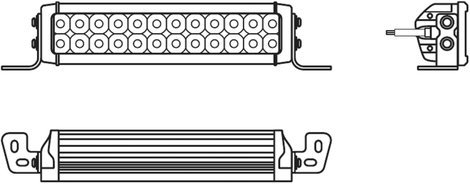 OSRAM Távolsági fényszóró LEDDL117-CB LEDDL117-CB LED elöl (H x Sz x Ma) 62 x 306 x 80 mm 9. kép
