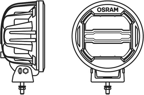 OSRAM Távolsági fényszóró LEDDL111-CB LEDriving® ROUND MX180-CB LED elöl (H x Sz x Ma) 201 x 176 x 1 13. kép