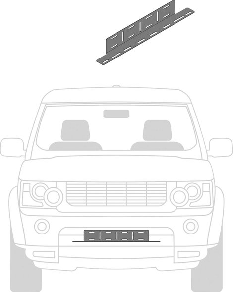 OSRAM Tartó LICENSE PLATE BRACKET AX LEDDL ACC 103 (Sz x Ma x Mé) 686 x 71 x 93 mm 6. kép