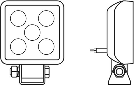 OSRAM Munkafényszóró 12 V, 24 V LEDriving® CUBE VX70-WD LEDWL103-WD Széles közeli mező világítás (H  7. kép