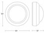 Mennyezeti PIR mozgásérzékelő 360° IP54, fehér, Steinel 006532 2. bélyegkép