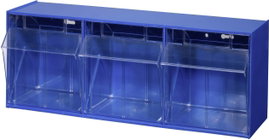 Allit 464410 Csuklós fedelű tárolók VarioPlus ProFlip 3 (Sz x Ma x Mé) 600 x 240 x 200 mm Kék, Átlát