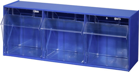 Allit 464410 Csuklós fedelű tárolók VarioPlus ProFlip 3 (Sz x Ma x Mé) 600 x 240 x 200 mm Kék, Átlát