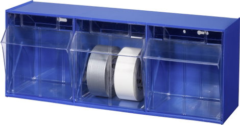 Allit 464410 Csuklós fedelű tárolók VarioPlus ProFlip 3 (Sz x Ma x Mé) 600 x 240 x 200 mm Kék, Átlát 2. kép