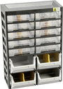 Allit 458140 Tárolószekrény VarioPlus Basic D 21 (Sz x Ma x Mé) 305 x 435 x 170 mm Fekete, Szürke, S bélyegkép