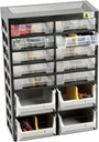 Allit 458140 Tárolószekrény VarioPlus Basic D 21 (Sz x Ma x Mé) 305 x 435 x 170 mm Fekete, Szürke, S 5. bélyegkép