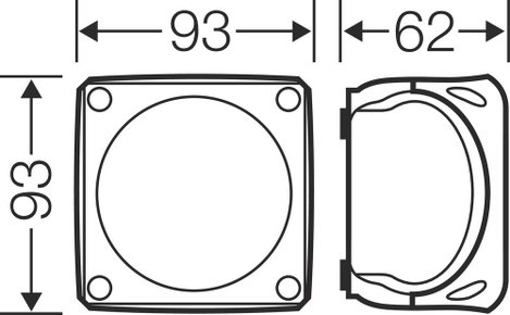 Hensel 62000041 Leágaztató doboz (H x Sz x Ma) 62 x 93 x 93 mm Élénk szürke (RAL 7035) IP66, IP67, I 2. kép