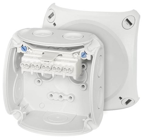 Hensel 62000001 Leágaztató doboz (H x Sz x Ma) 62 x 93 x 93 mm Élénk szürke (RAL 7035) IP66 1 db