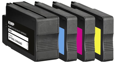 KMP Tinta helyettesíti HP 950XL, 951XL, C2P43AE, CN045AE, CN046AE, CN047AE, CN048AE Kompatibilis Kom 3. kép