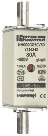 Mersen 1B659.000000 NH biztosíték Biztosíték méret = 000 80 A 500 V 1 db