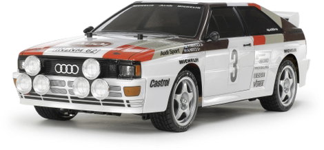 Tamiya 51615 1:10 Karosszéria Audi Quattro Rallye A2 Lakkozatlan, nem kivágott 2. kép
