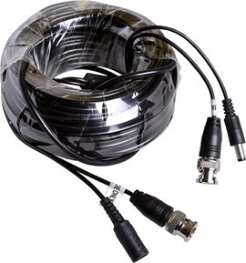 m-e modern-electronics 55323 Kamera, Video, Áram Összekötőkábel 30.00 m Fekete
