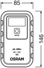 OSRAM OEBCS904 4052899620520 Automatikus töltő 6 V, 12 V 2 A, 4 A 2 A, 4 A 7. bélyegkép
