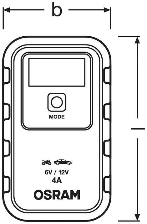 OSRAM OEBCS904 4052899620520 Automatikus töltő 6 V, 12 V 2 A, 4 A 2 A, 4 A 9. kép