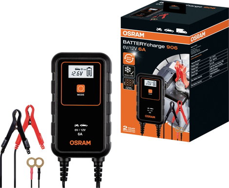 OSRAM OEBCS906 4052899620537 Automatikus töltő 6 V, 12 V 2 A, 6 A 2 A, 6 A 5. kép