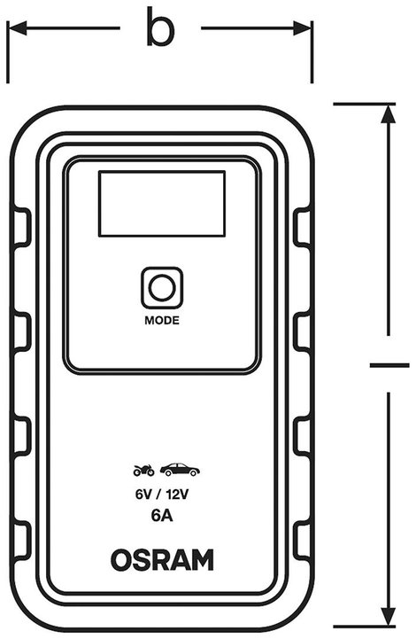 OSRAM OEBCS906 4052899620537 Automatikus töltő 6 V, 12 V 2 A, 6 A 2 A, 6 A 8. kép