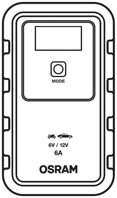 OSRAM OEBCS906 4052899620537 Automatikus töltő 6 V, 12 V 2 A, 6 A 2 A, 6 A 9. kép