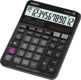 Casio DJ-120DPLUS Asztali számítógép Napenergiával üzemeltetett, Elemekről üzemeltetett Fekete Kijel
