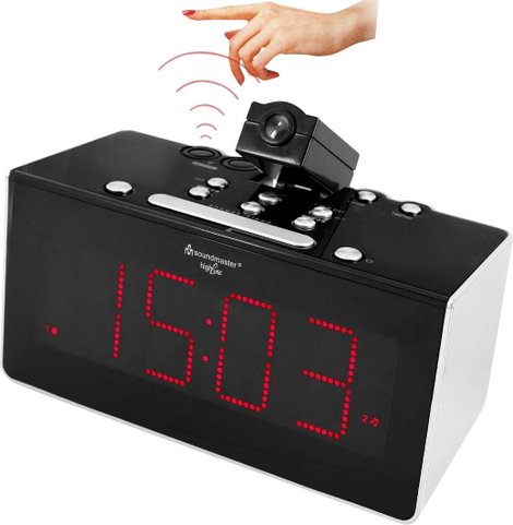 soundmaster FUR6005 Rádiós ébresztőóra URH Fekete