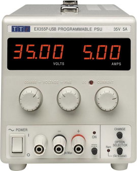 Aim TTi EX355P-USB Labortápegység, szabályozható 0 - 35 V 0 - 5 A 175 W Kimenetek száma 1 x