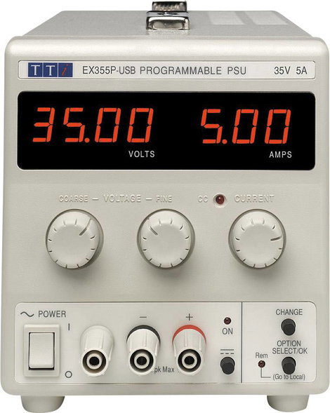 Aim TTi EX355P-USB Labortápegység, szabályozható 0 - 35 V 0 - 5 A 175 W Kimenetek száma 1 x