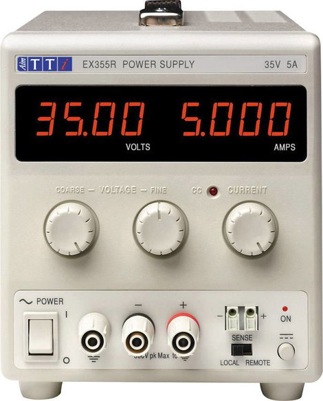 Aim TTi EX355R Labortápegység, szabályozható 0 - 35 V/DC 0 - 5 A 175 W Kimenetek száma 1 x
