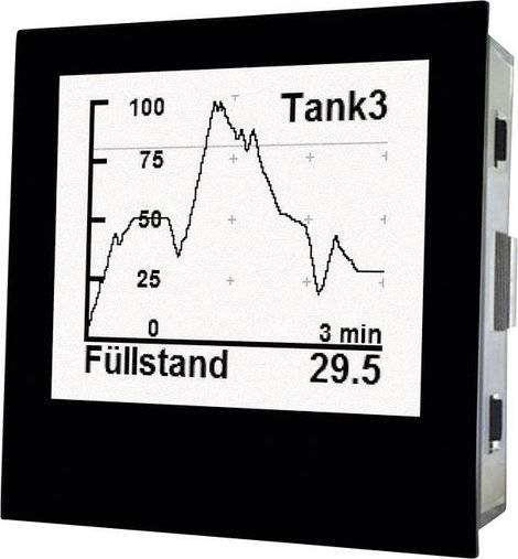 Grafikus DIN mérőműszer mellékellenálláshoz és analóg jelekhez, USB csatlakozó, TDE Instruments Diga 3. kép