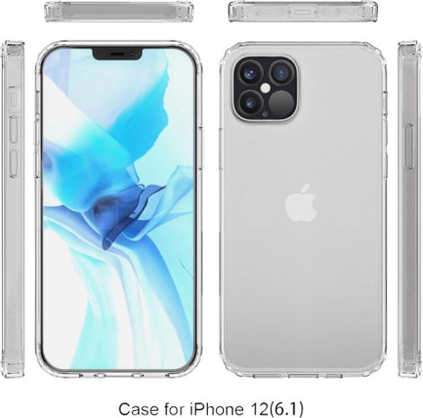JT Berlin Pankow Clear Hátlap Apple iPhone 12, iPhone 12 Pro Átlátszó Induktív töltés 5. kép