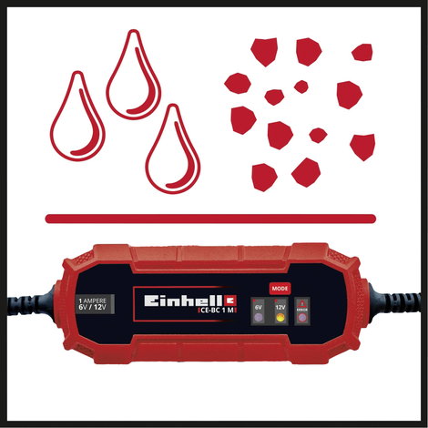 Einhell CE-BC 1 M 1002205 Autós töltőkészülék 6 V, 12 V 1 A 1 A 4. kép