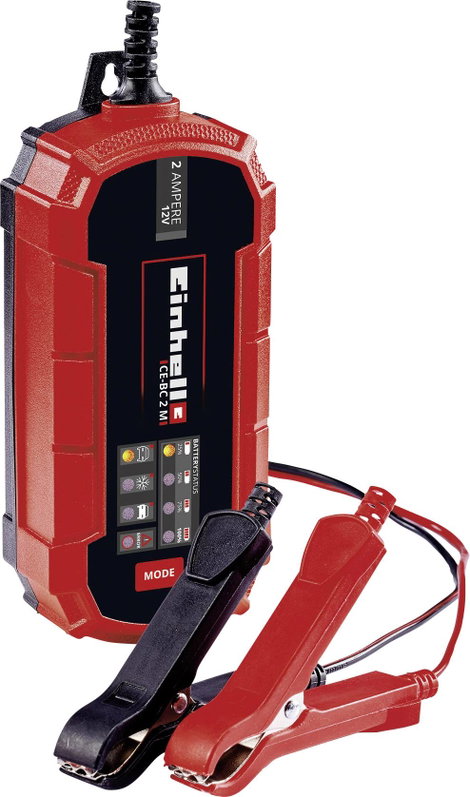 Mikroprocesszor vezérléső autóakku töltő 6 V/1 A, 12 V/2 A, Einhell CE-BC 2 M 1002215
