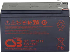 CSB Battery GPL 12120 Ólomakku 12 V 12 Ah Ólom-vlies (AGM) (Sz x Ma x Mé) 151 x 100 x 98 mm 6,35 mm-
