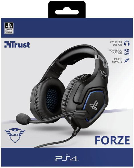 Trust GXT 488 FORZE Gamer Over Ear headset Vezetékes Stereo Fekete mikrofon zajelnyomás Mikrofon ném 9. kép