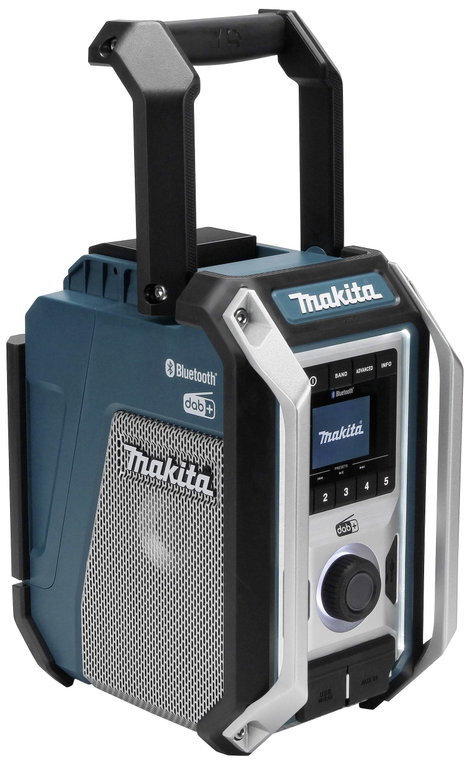 Makita Építkezési rádió DAB, DAB+ AUX, Bluetooth®, USB Fröccsenő víz ellen védett, ütésálló Türkiz, 7. kép