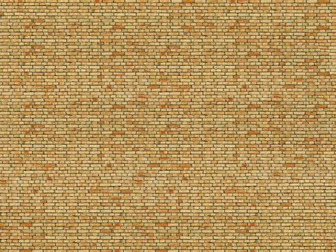NOCH 0056613 univerzális 3D kartonlemez Klinkertégla sárga/színes