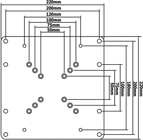 My Wall VESA adapter Alkalmas sorozat: Univerzális Ezüst 3. kép