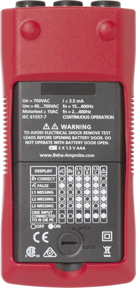 Beha Amprobe PRM-6-EUR Forgómező mérő CAT IV 600 V LCD 6. kép