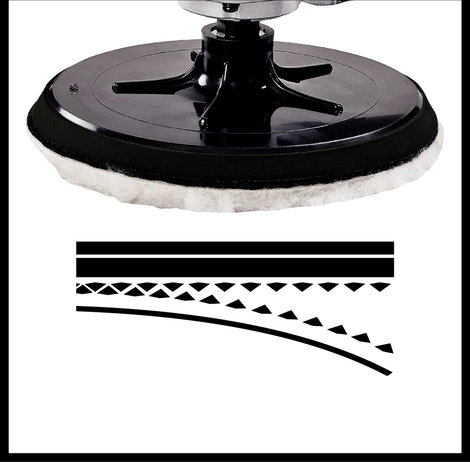 Einhell CC-PO 1100/1E 2093264 Rotációs polírozógép 230 V 1100 W 1000 - 3500 fordulat/perc 180 mm 7. kép