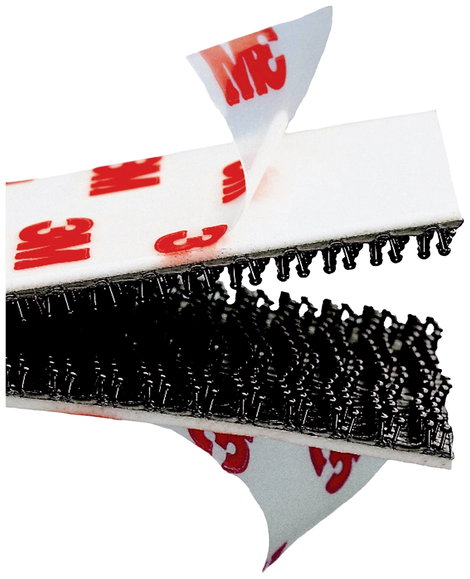 3M Dual Lock Tépőzár Felragasztható (H x Sz) 2.5 m x 25 mm Fekete 1 db 3. kép