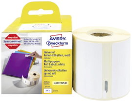 Avery-Zweckform Etikett tekercs 57 x 32 mm Papír Fehér 500 db Leoldható ASS0722540 Univerzális etike