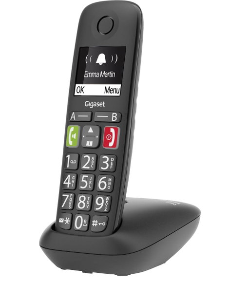 Gigaset E290 DECT/GAP Vezeték nélküli analóg telefon Hallókészülékkel kompatibilis, Kihangosító, Béb 3. kép